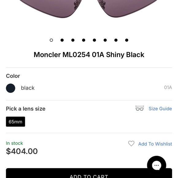 Moncler Matte Black Eyewear - Picture 5 of 7